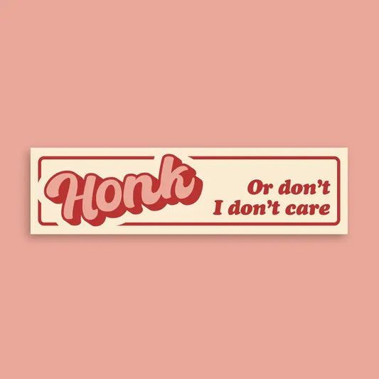 Honk Bumper Sticker