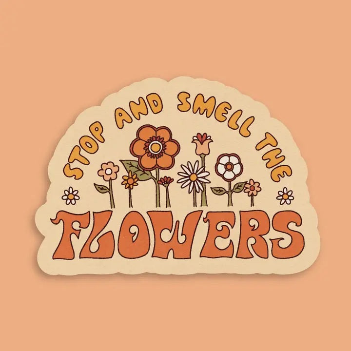 Retro Flower Sticker
