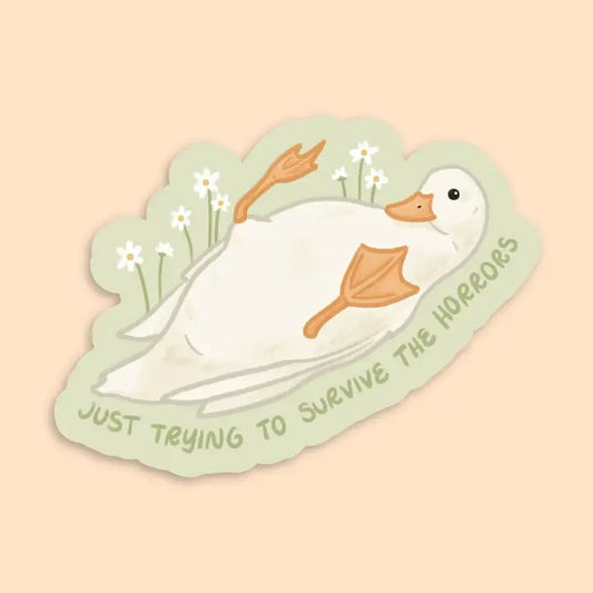 Silly Duck Sticker
