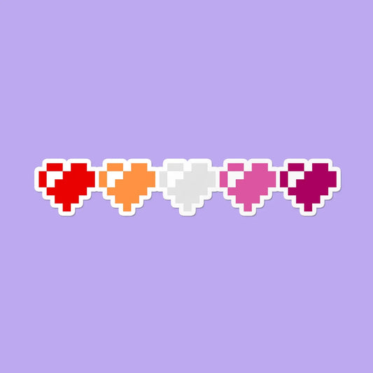 Lesbian 8 Bit Hearts