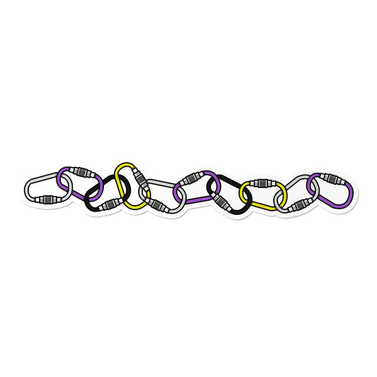 Nonbinary Carabiners Sticker