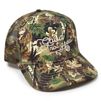 Good Not Great Camo Trucker Hat