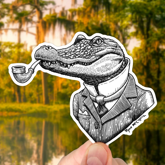 DAPPER ALLIGATOR STICKER