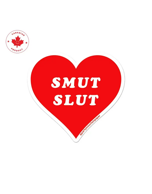Smut Slut Heart Sticker