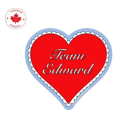 Team Edward Heart Sticker