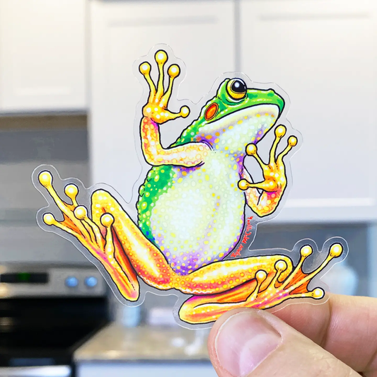 Tree Frog Belly Clear Sticker