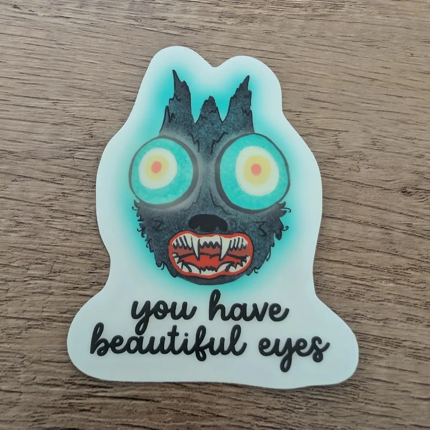 Beautiful Eyes - Glow in the Dark Vinyl Sticker