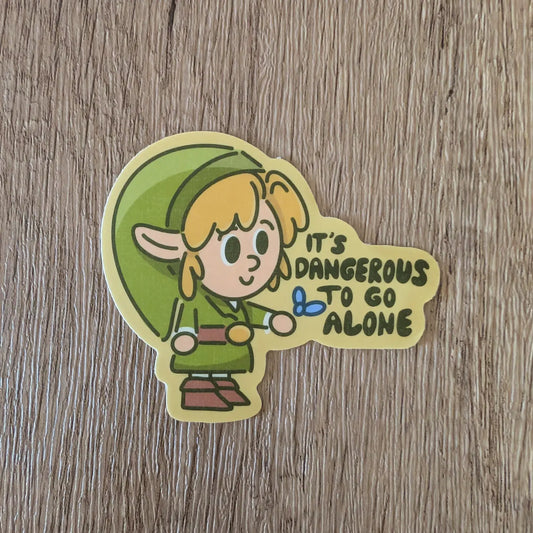 Dangerous Alone - Cute Vinyl Sticker