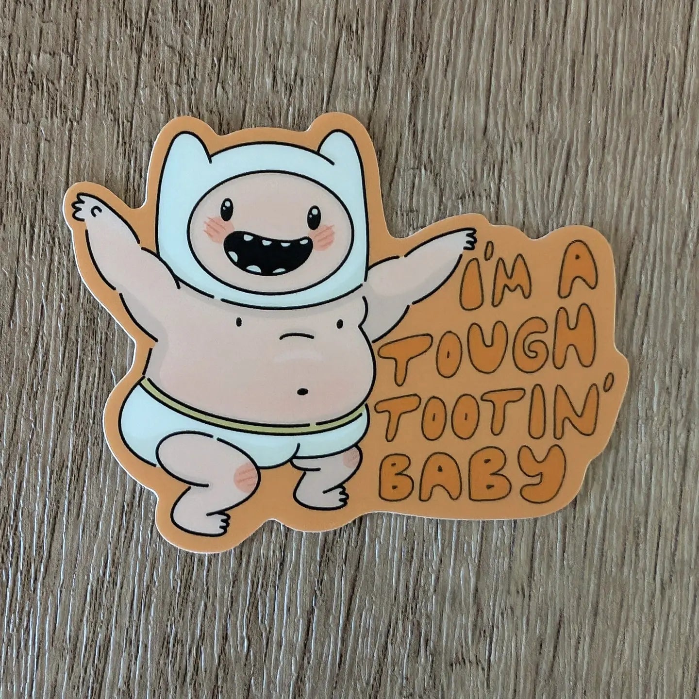 Buff Baby Vinyl Sticker