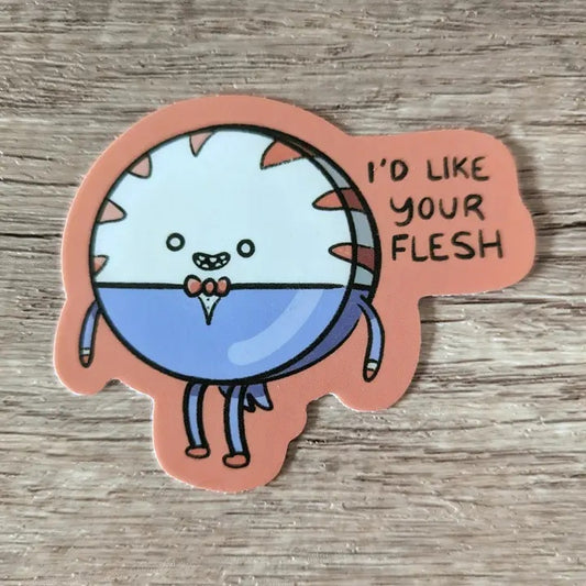 Flesh- Peppermint Butler Adventure Time Vinyl Sticker