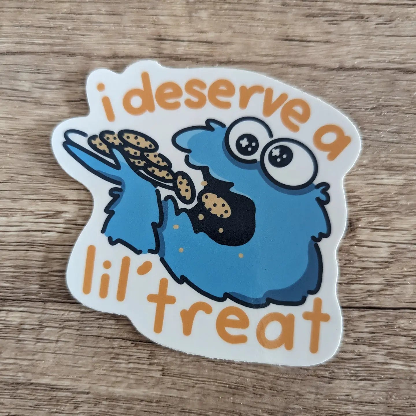 A Little Treat - Cute Monster Vinyl Sticke