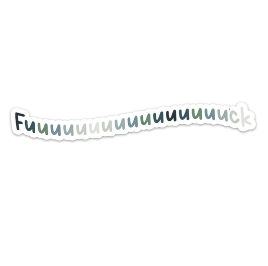 Fuck (Long) Sticker