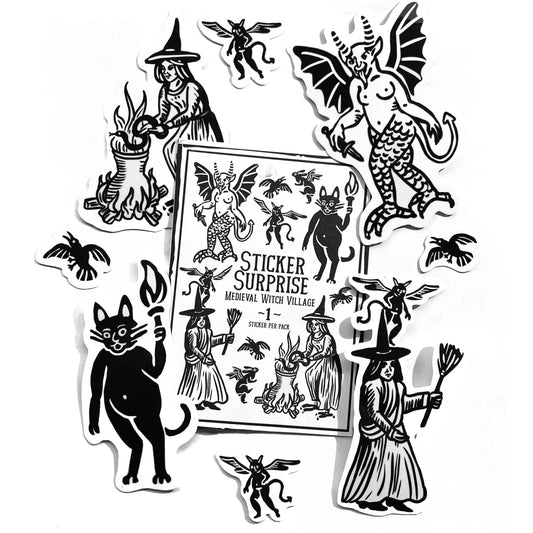 Sticker Surprise - Medieval Witch Village