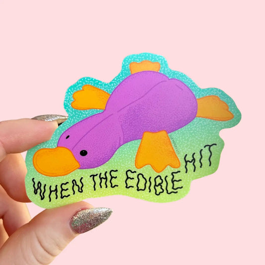 When The Edible Hit Sticker