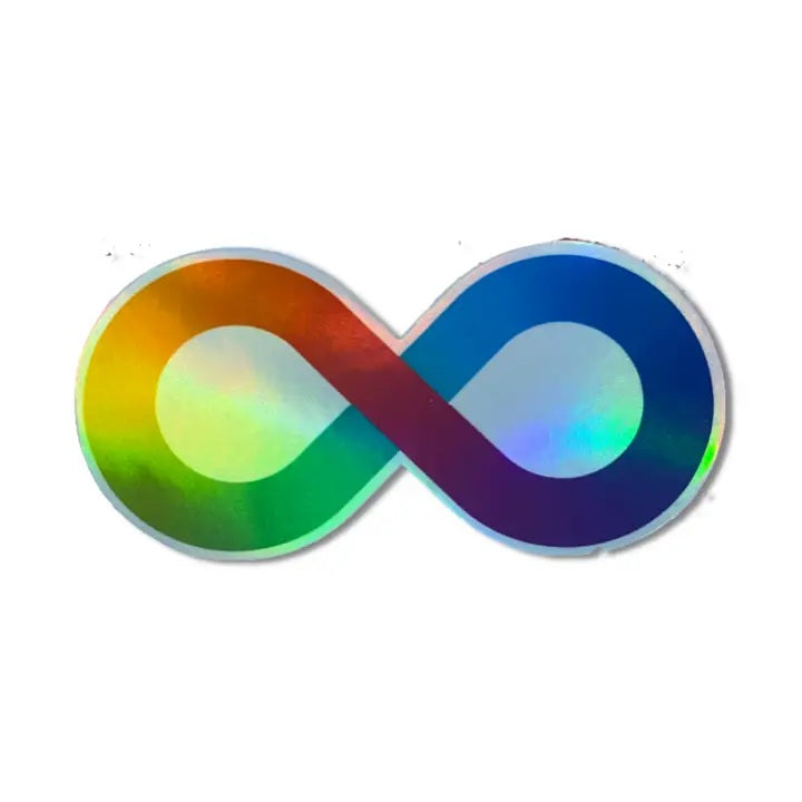 Rainbow Infinity Neurodivergent Sticker