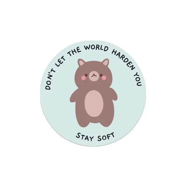 Stay Soft Vinyl Sticker
