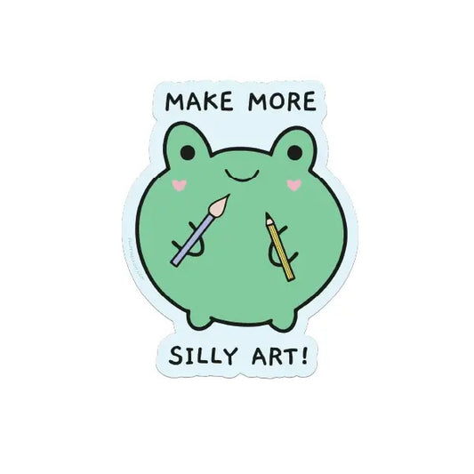 Make More Silly Art Vinyl Sticker
