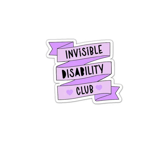 Invisible Disability Club Sticker