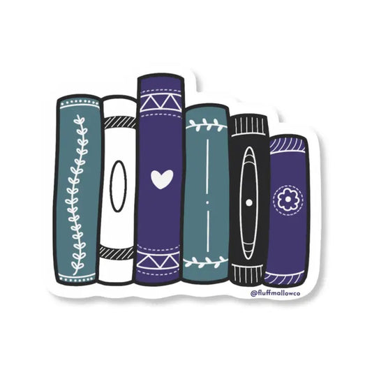 Asexual Book Stack Sticker Lgbtq+