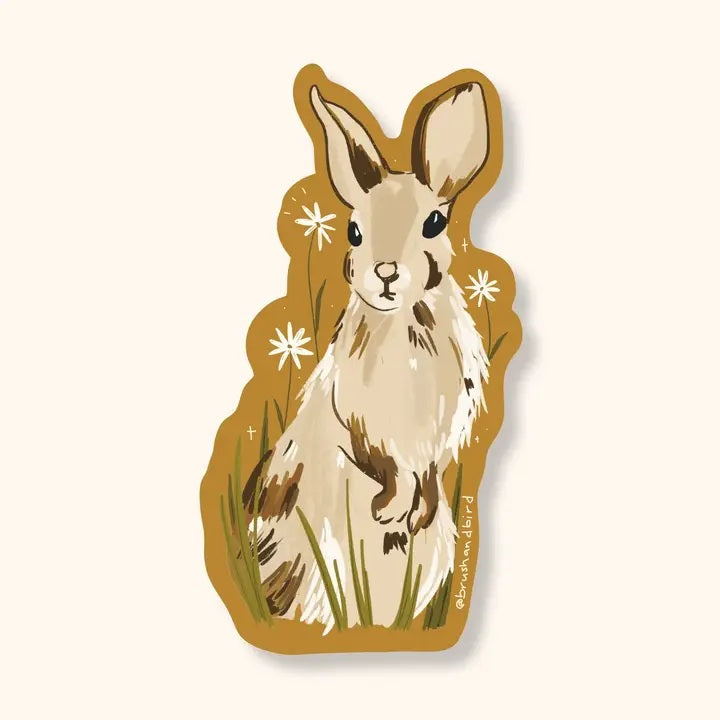 Rabbit Sticker Design Rabbit Sticker | Meadow Bunny Design, Vinyl Decal – Culture Craze