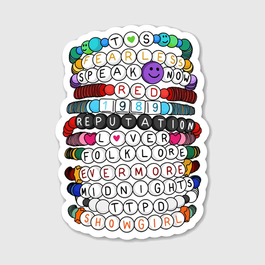 Eras Friendship Bracelets Sticker