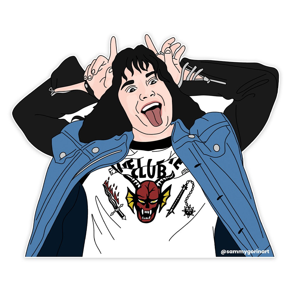 Eddie Munson Stranger Things Sticker