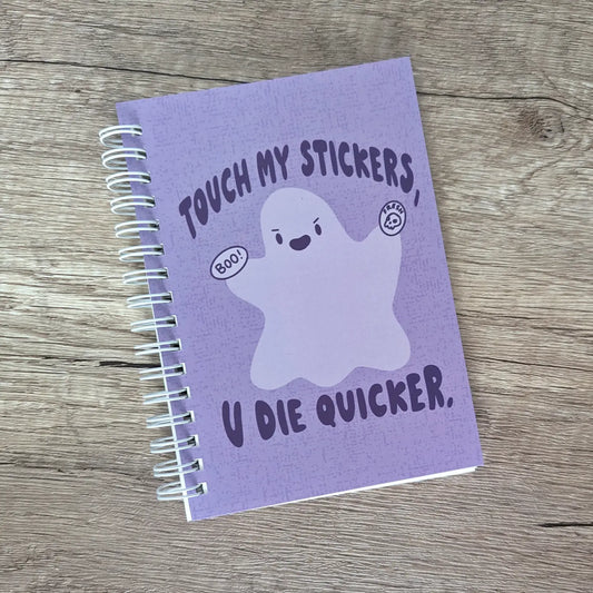 Ghost Warning - Spooky Reusable Sticker Book - 50 Pages