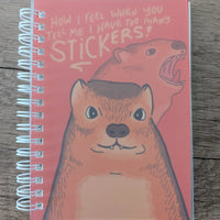 Hyrax Too Many Stickers - Reusable Sticker Book - 50 Pages