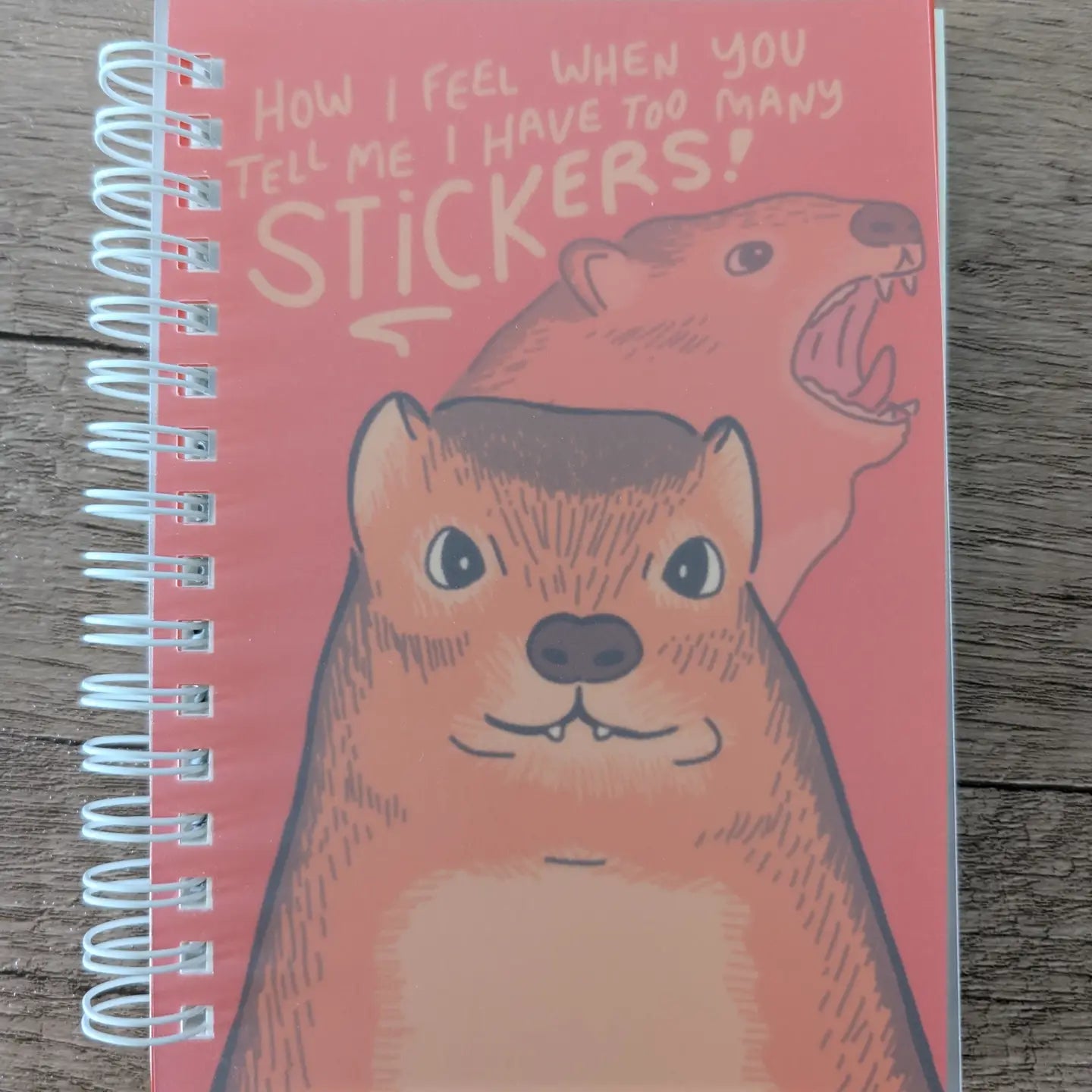 Hyrax Too Many Stickers - Reusable Sticker Book - 50 Pages