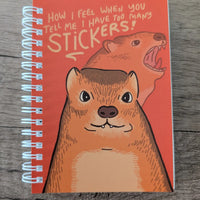 Hyrax Too Many Stickers - Reusable Sticker Book - 50 Pages