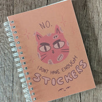 Not Enough Stickers - Cat - Reusable Sticker Book - 50 Pages