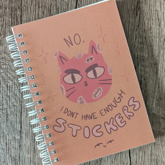 Not Enough Stickers - Cat - Reusable Sticker Book - 50 Pages