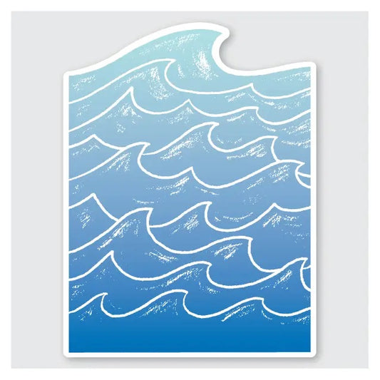 Raging Waves Sticker