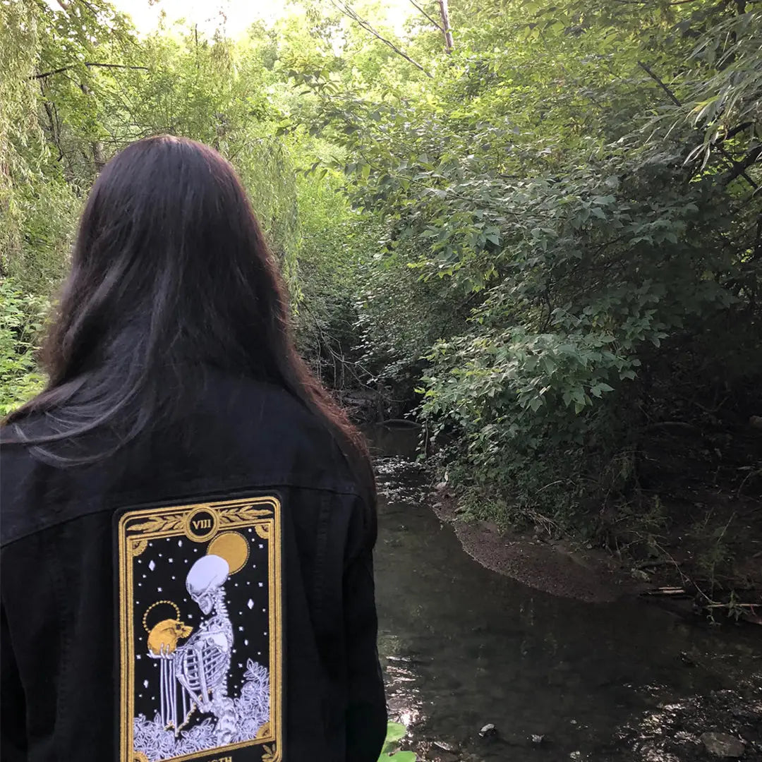 Strength Tarot Card Large Embroidered Patch