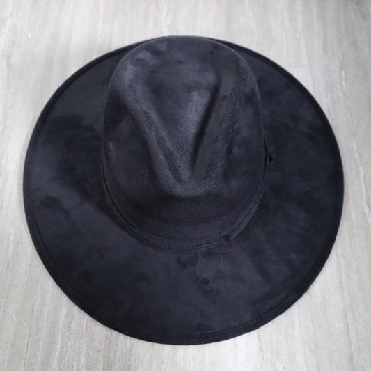 Premium Suede Fedora Hat Stiff Brim