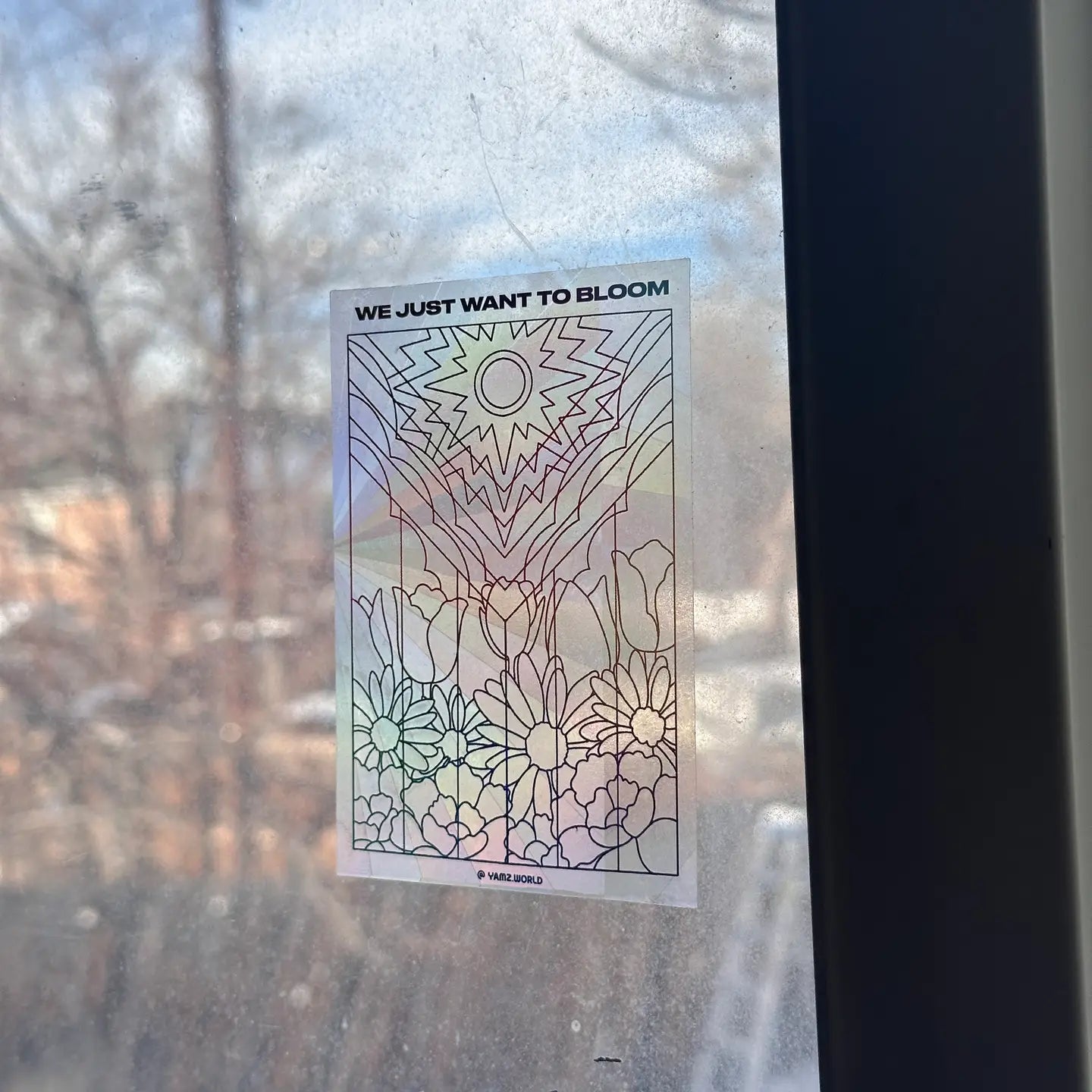 Flower Pride Flag Suncatcher
