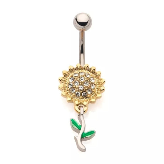 Sunflower Dangle Navel