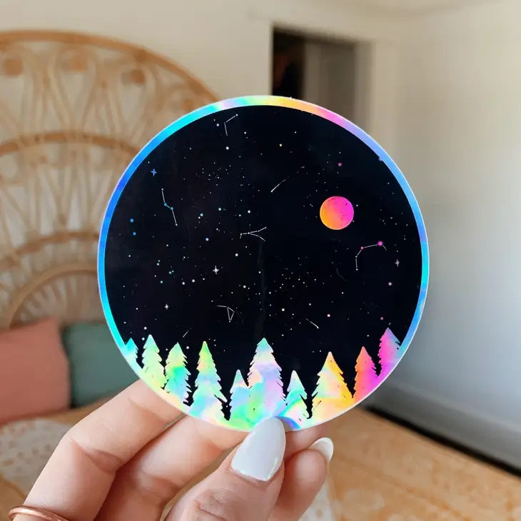 Sun Night Sky Suncatcher Decal