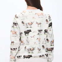 Farm Animals Print Sweatshirt