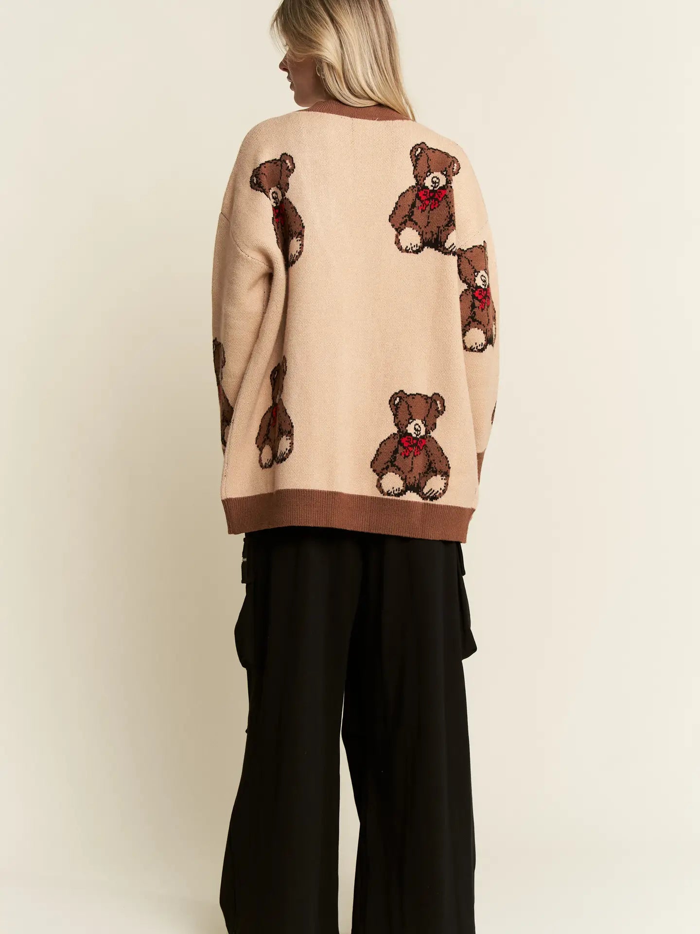 Mocha Brown Beary Adorable Cardigan