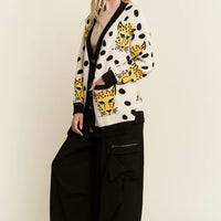 Cream Cheetahlicious Cardigan