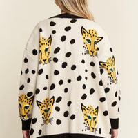 Cream Cheetahlicious Cardigan