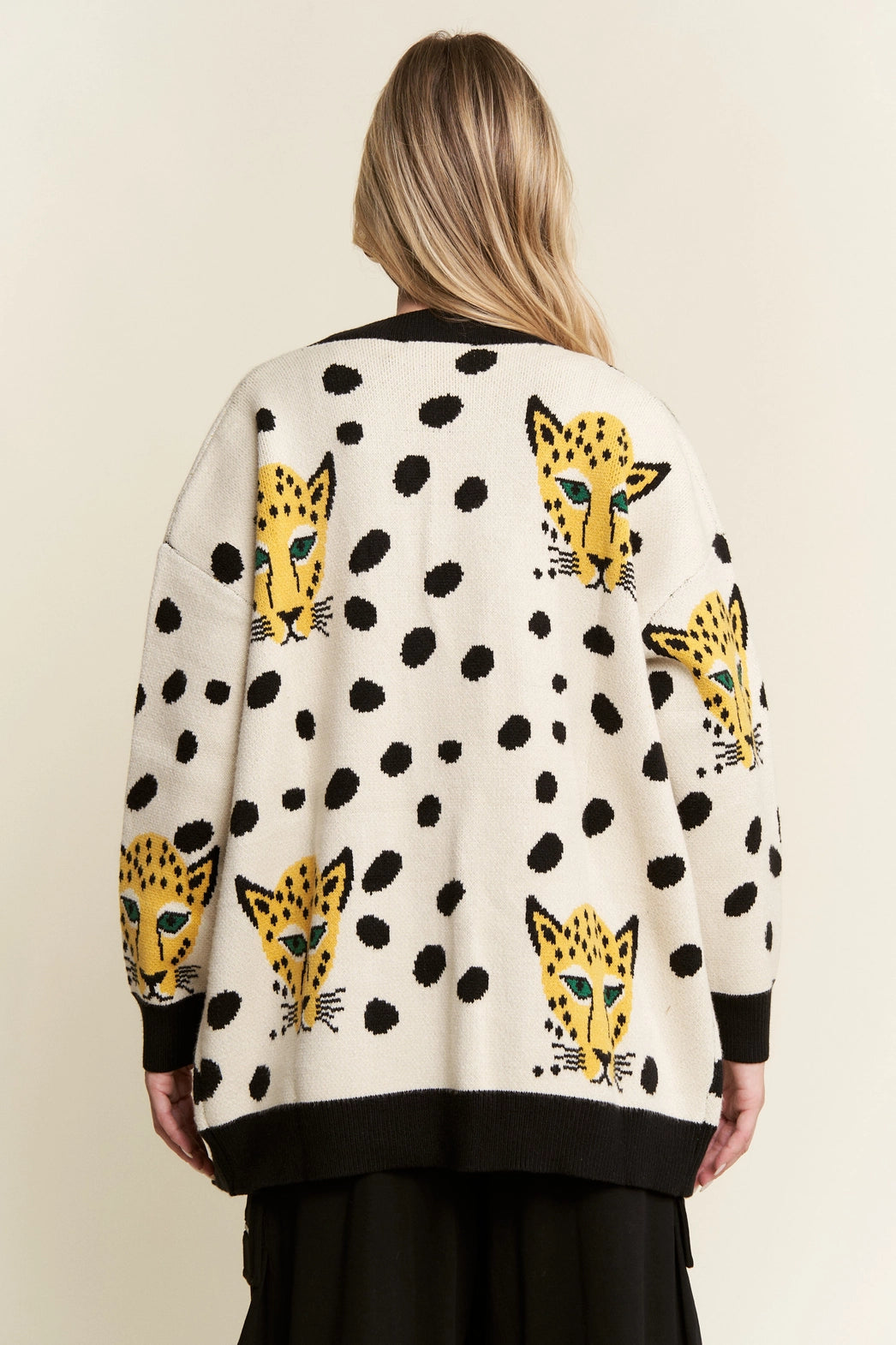 Cream Cheetahlicious Cardigan