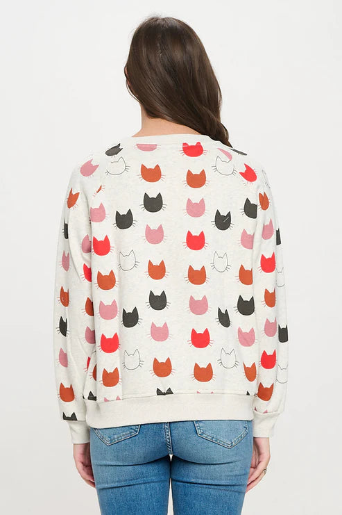 Cat Face Sweatshirt