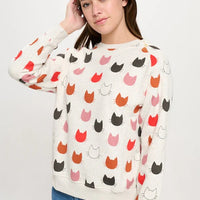 Cat Face Sweatshirt