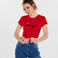 Red Angel Baby Tee