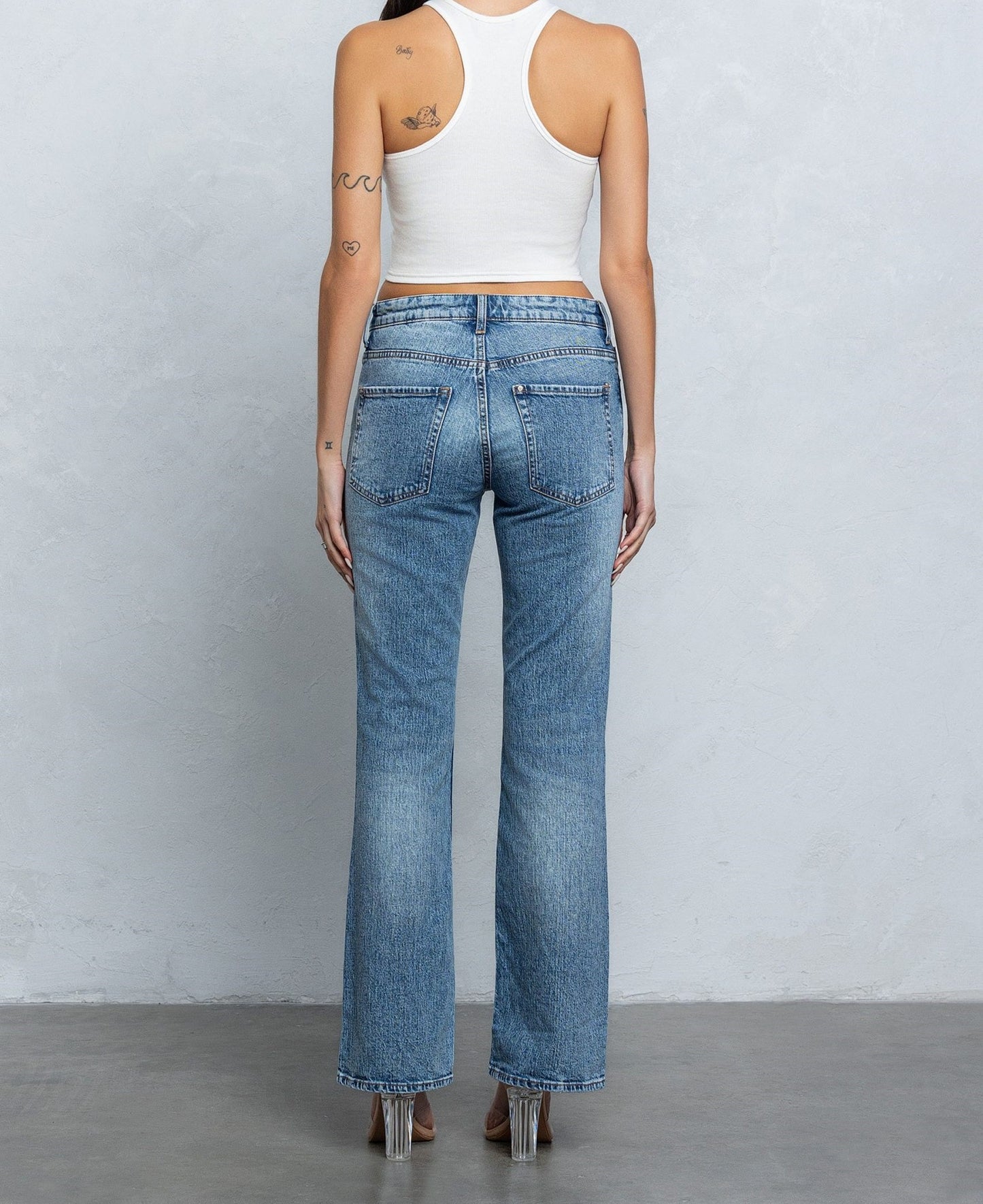 Nipple Ring Ribbed Crop Top