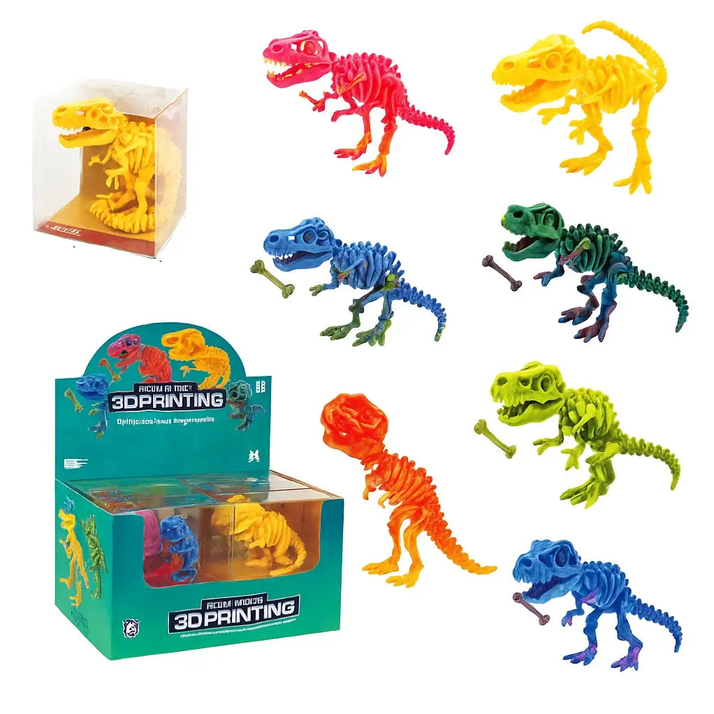 3D Printed T-Rex Dino Skeleton Fidget