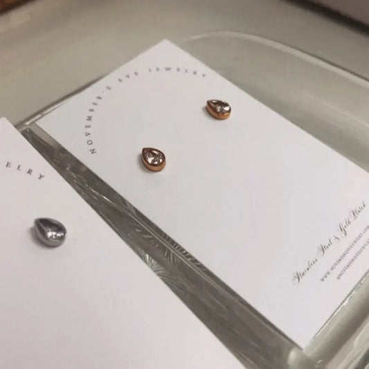 Teardrop Studs