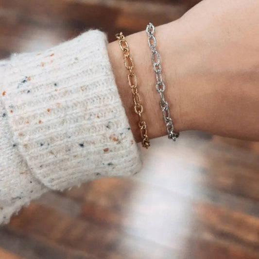 Textured Link Bracelet